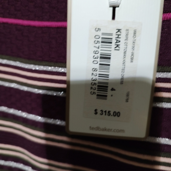 New Ted Baker striped knitted dress . - Picture 2 of 5
